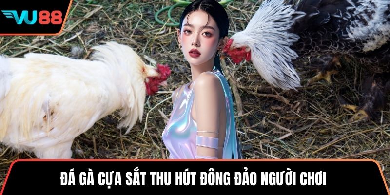 Đá gà cựa sắt thu hút đông đảo người chơi 